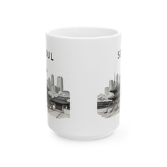 SEOUL Ceramic Mug, (11oz, 15oz)  - Korea  - StyleMZ