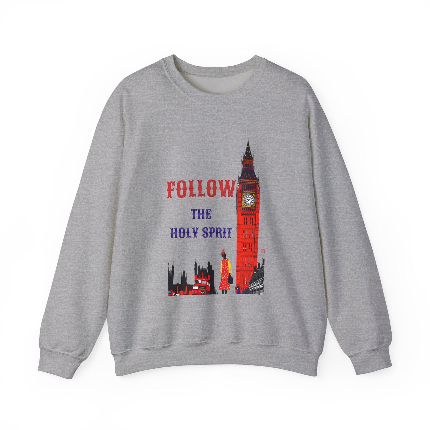 Korea -  Follow the Holy Spirit Unisex Heavy Blend™ Crewneck Sweatshirt  - StyleMZ