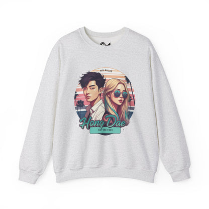 HongDae Freedom Unisex Heavy Blend™ Crewneck Sweatshirt - StyleMZ - Stylemz