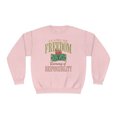 Korea -  Currency of freedom Unisex NuBlend® Crewneck Sweatshirt  - StyleMZ