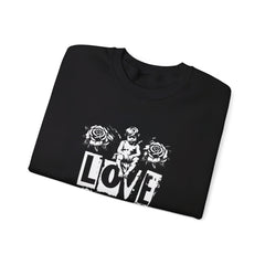 Corea - Sudadera unisex con cuello redondo y mezcla pesada Love openmind - StyleMZ 