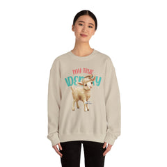 StyleMZ - Sudadera unisex de cuello redondo de mezcla pesada I'm a baby lamb - StyleMZ 