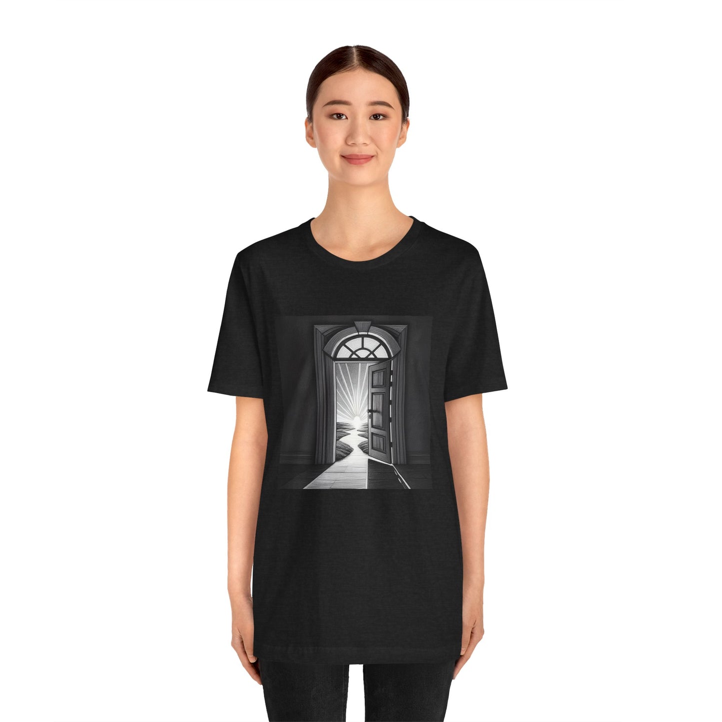 The door is open Unisex Jersey Short Sleeve Tee - StyleMZ