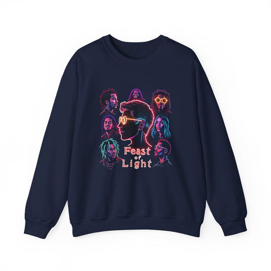 Corea - Sudadera unisex con cuello redondo y mezcla pesada Feast of light - StyleMZ 