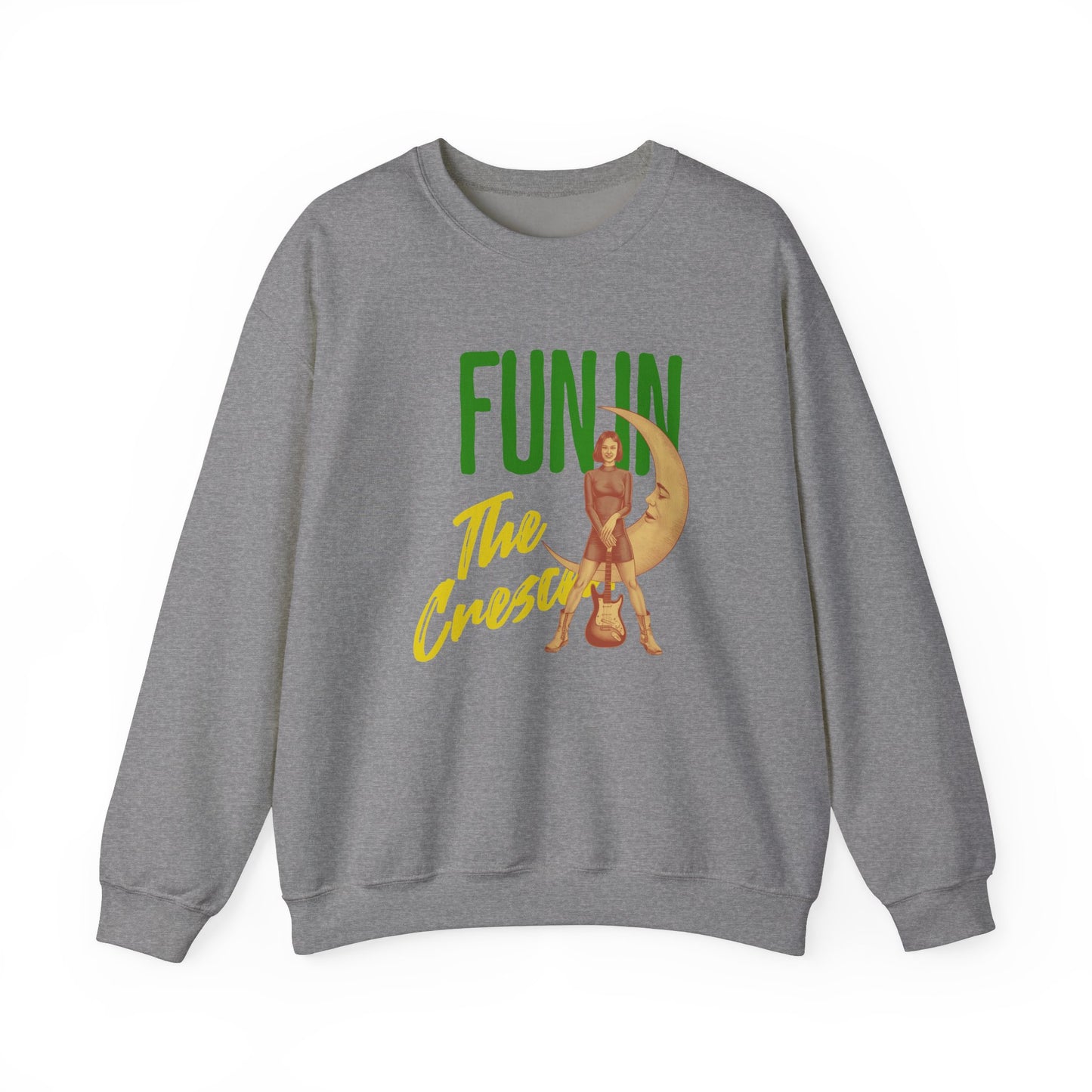 Fun in the crescent Unisex Heavy Blend™ Crewneck Sweatshirt - StyleMZ