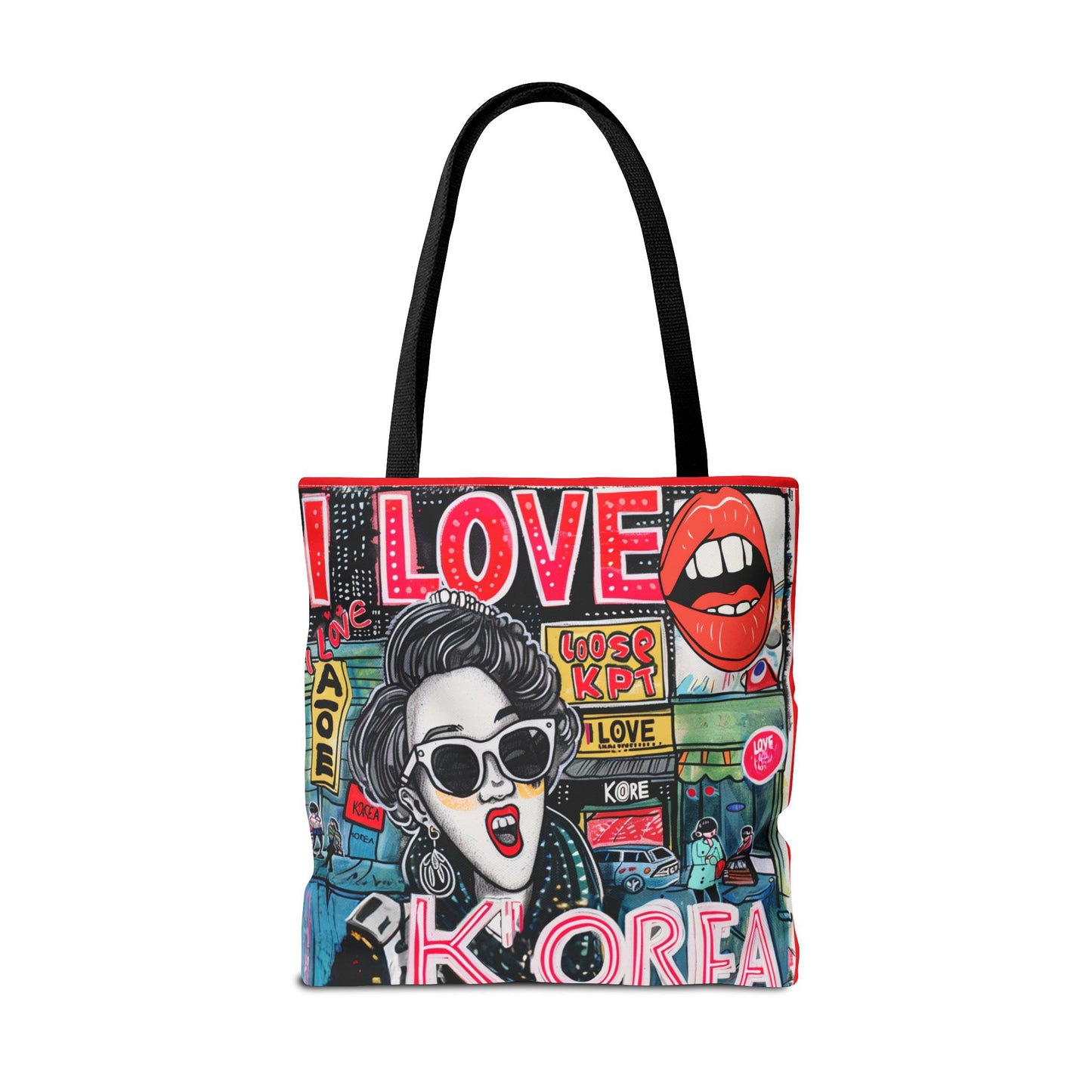 I love Korea Tote Bag (AOP) - StyleMZ