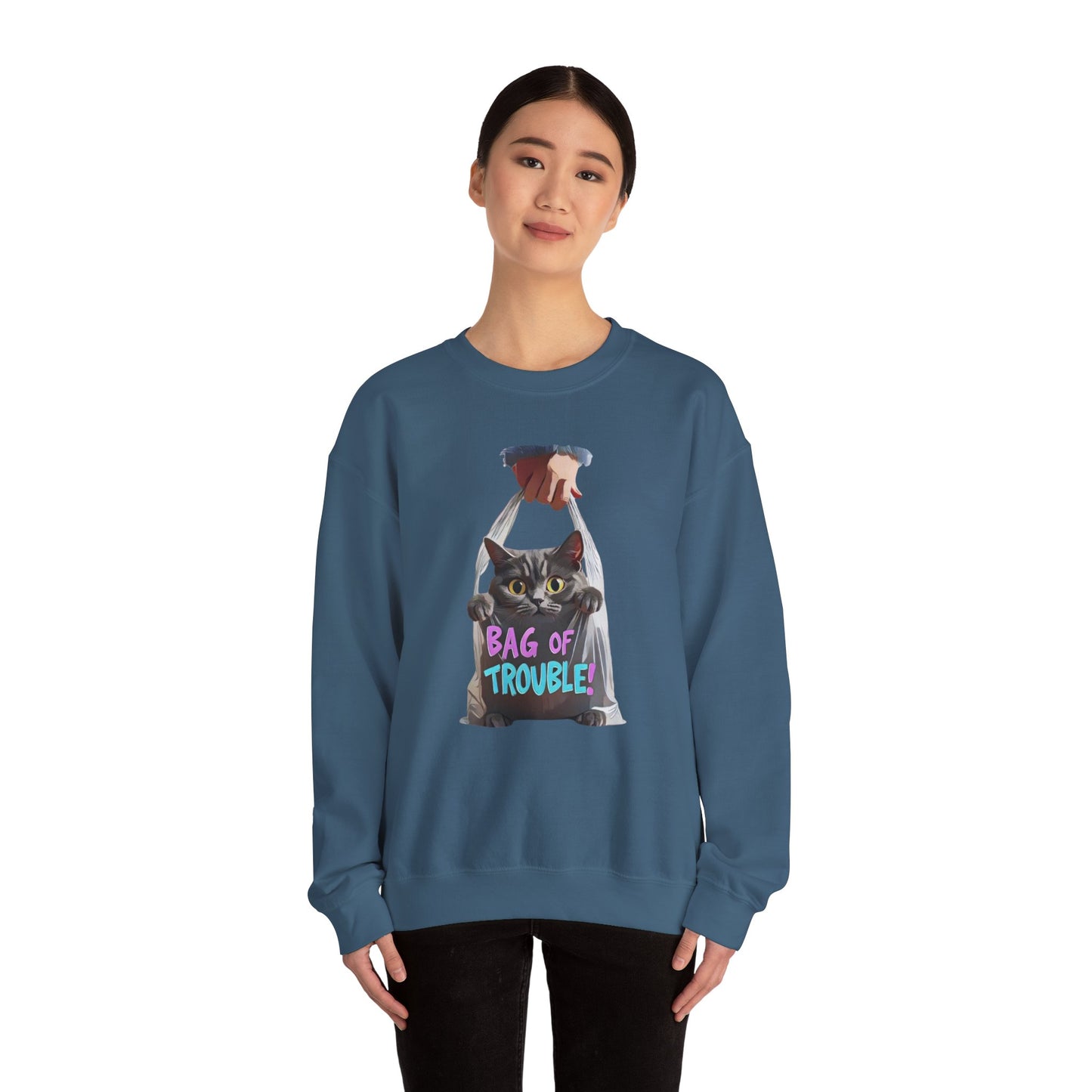 Bag of trouble Unisex Heavy Blend™ Crewneck Sweatshirt - StyleMZ