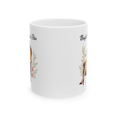 Corea - Taza de cerámica con estrella brillante (11 oz, 15 oz) - StyleMZ 