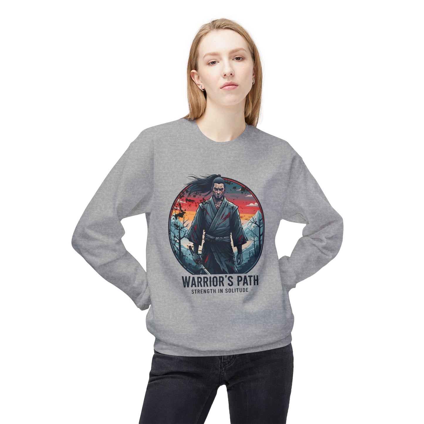 Warrior's Path Unisex Midweight Softstyle Fleece Crewneck Sweatshirt - StyleMZ