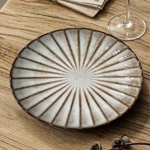 Versatile Ceramic Plate Set Perfect for Meals and Decor