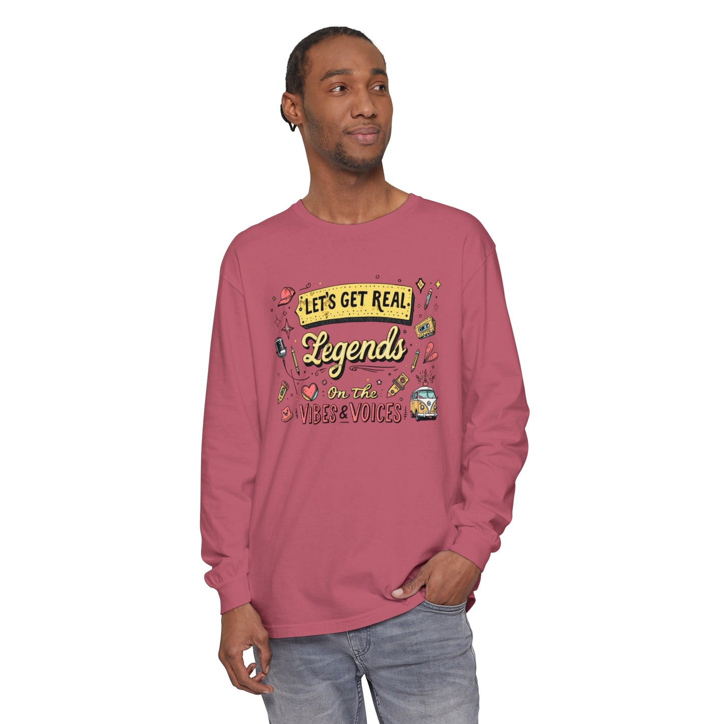 Legends Unisex Garment-dyed Long Sleeve T-Shirt - StyleMZ