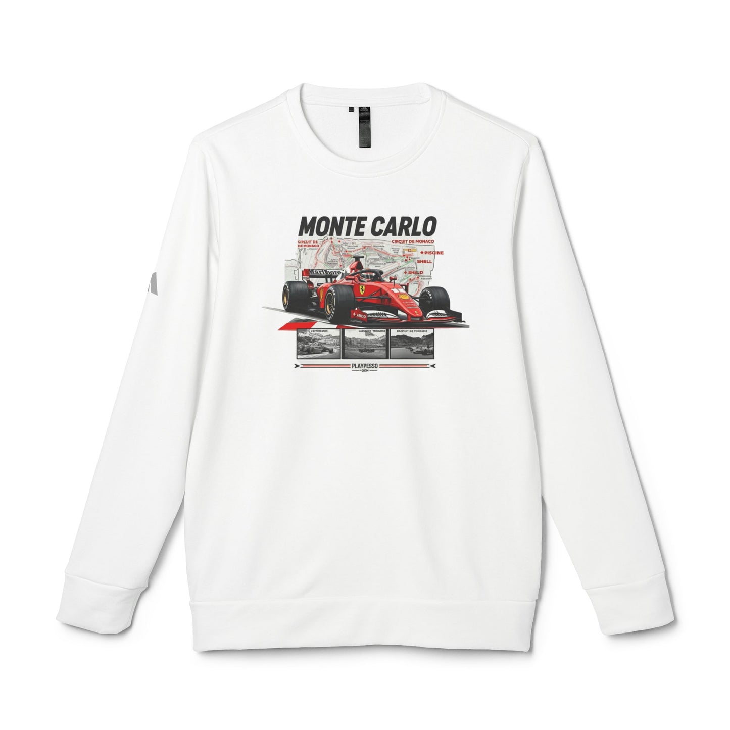 Korea -  Monte Carlo adidas Unisex Fleece Crewneck Sweatshirt  - StyleMZ