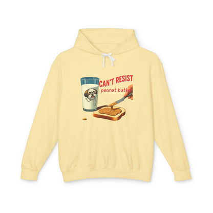 Can't resist peanut butter Unisex Lightweight Hooded Sweatshirt - Korea - StyleMZ - Stylemz