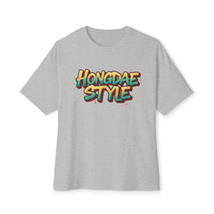 Korea -  Hongdae style Unisex Oversized Boxy Tee  - StyleMZ