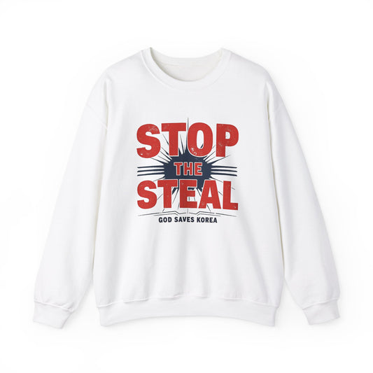 STOP THE STEAL, GOD SAVES KOREA Unisex Heavy Blend™ Crewneck Sweatshirt - Stylemz