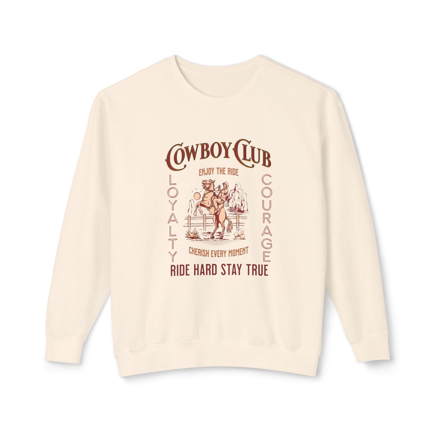 Cowboy club Unisex Lightweight Crewneck Sweatshirt - StyleMZ