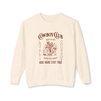 Cowboy club Unisex Lightweight Crewneck Sweatshirt - StyleMZ