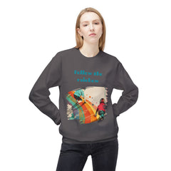 Korea -  Follow the rainbow Unisex Midweight Softstyle Fleece Crewneck Sweatshirt  - StyleMZ