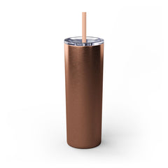 Korea -  Happy Birthday Skinny Tumbler with Straw, 20oz  - StyleMZ