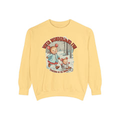 Korea -  Winter wonderland fun Unisex Garment-Dyed Sweatshirt  - StyleMZ