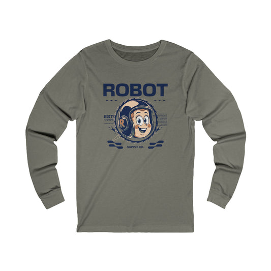 StyleMZ - Camiseta de manga larga unisex con diseño de robot - StyleMZ 