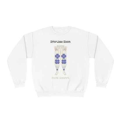 Korea -  Effortless Bloom Unisex NuBlend® Crewneck Sweatshirt  - StyleMZ