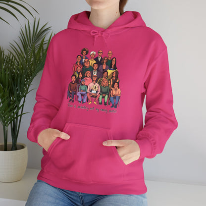 Definitely not my family photo Unisex Heavy Blend™ Hooded Sweatshirt - StyleMZ