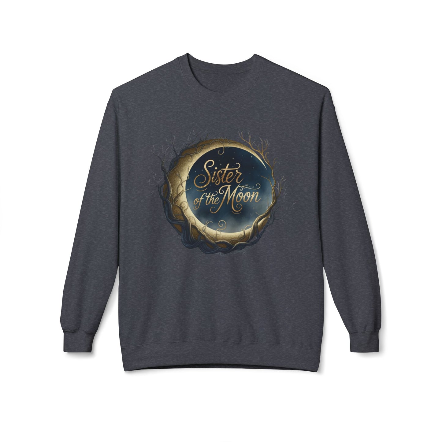 Sister of the moon Unisex Midweight Softstyle Fleece Crewneck Sweatshirt - StyleMZ