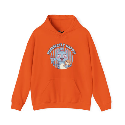 Purrfectly happy Unisex Heavy Blend™ Hooded Sweatshirt - StyleMZ - Stylemz