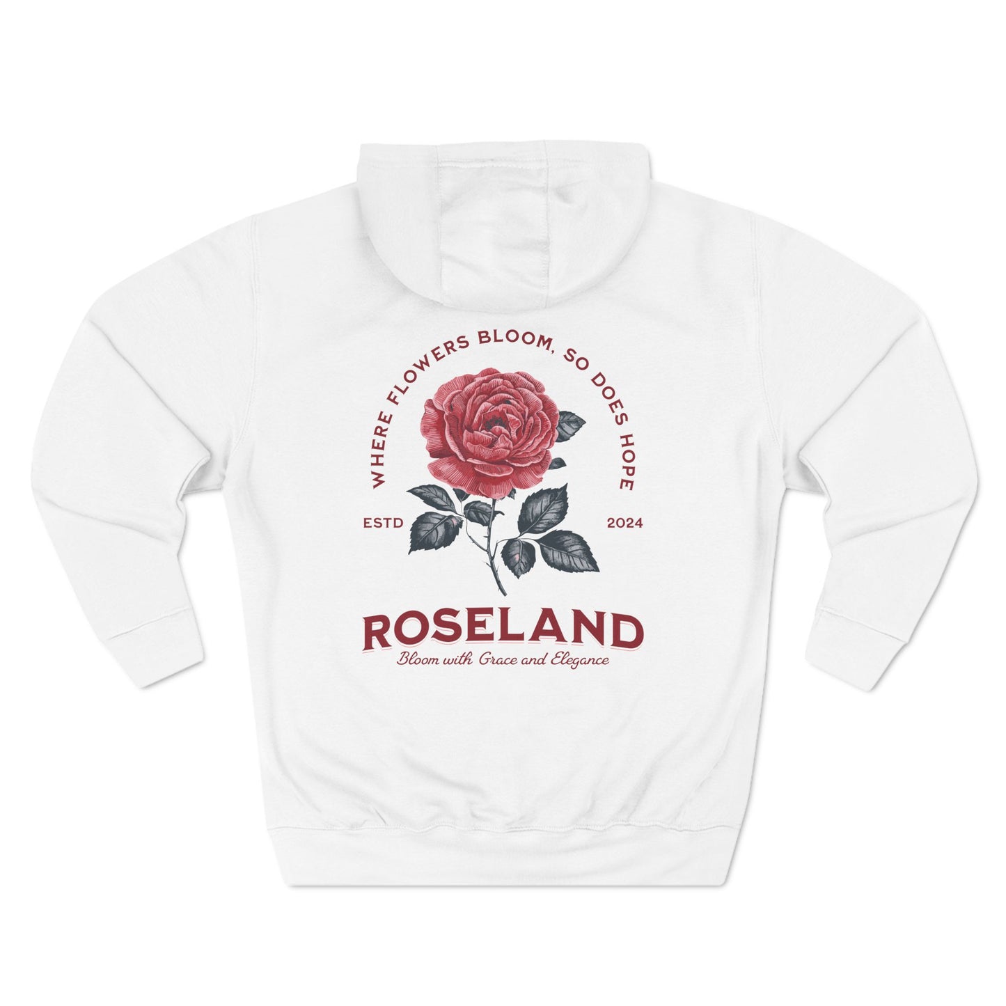 Roseland Three-Panel Fleece Hoodie - StyleMZ