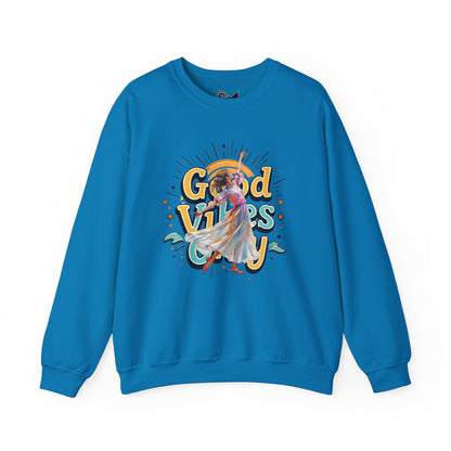 Good vibes only Unisex Heavy Blend™ Crewneck Sweatshirt - StyleMZ