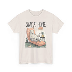 Stay at home Unisex Heavy Cotton Tee  - StyleMZ