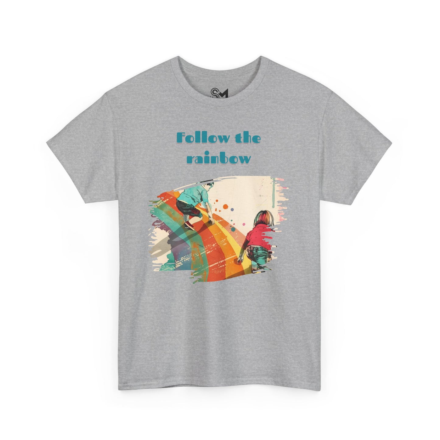 Follow the rainbow Unisex Heavy Cotton Tee - StyleMZ