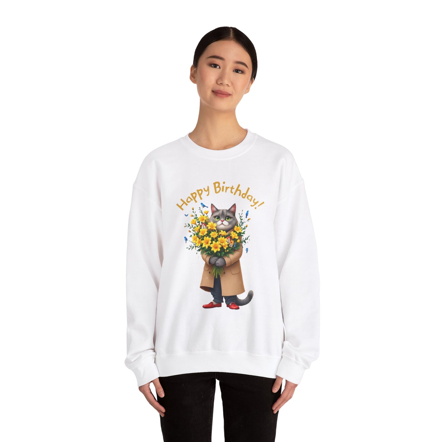 Happy Birthday! Unisex Heavy Blend™ Crewneck Sweatshirt - StyleMZ