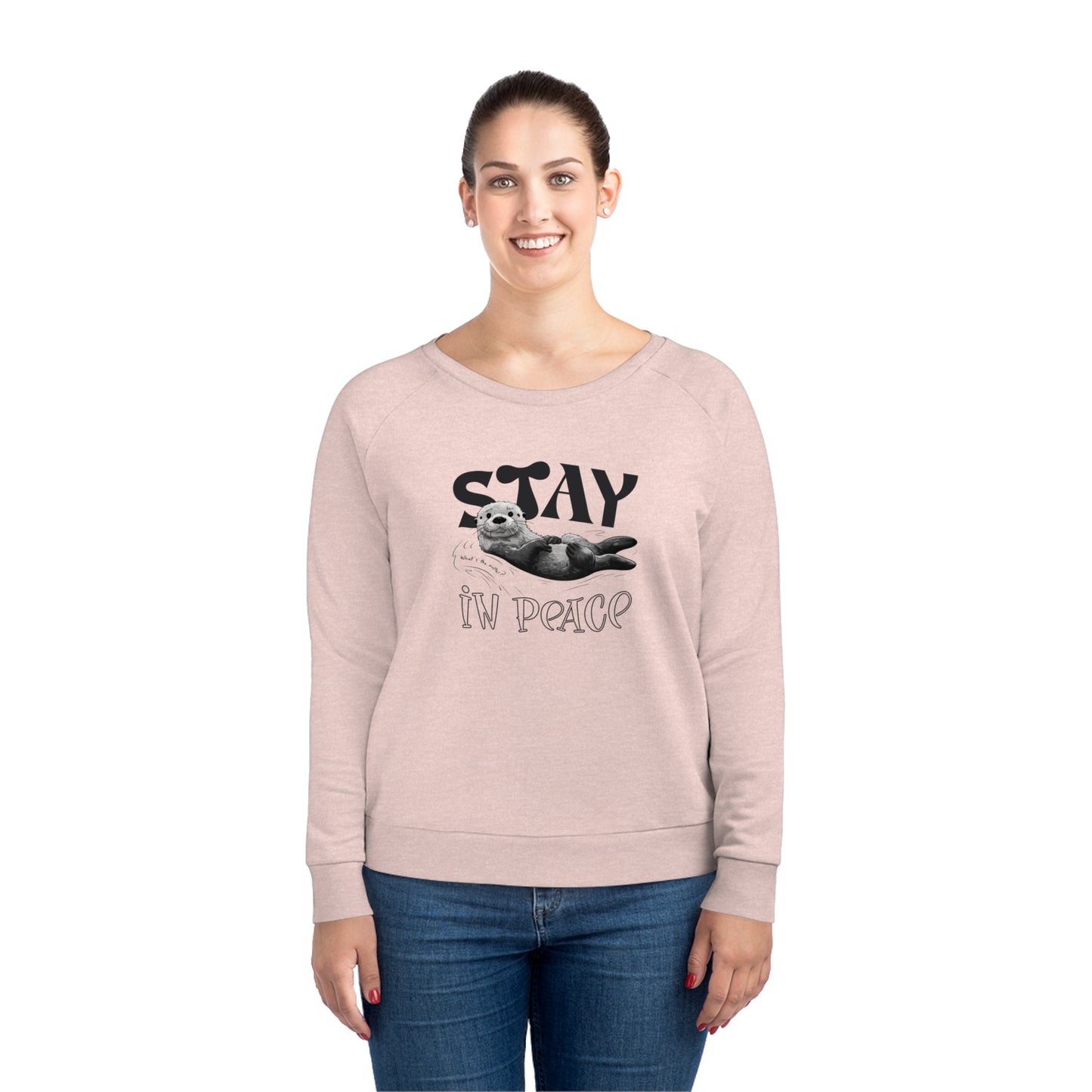 Korea -  Stay in peace Women's Dazzler Relaxed Fit Sweatshirt  - StyleMZ