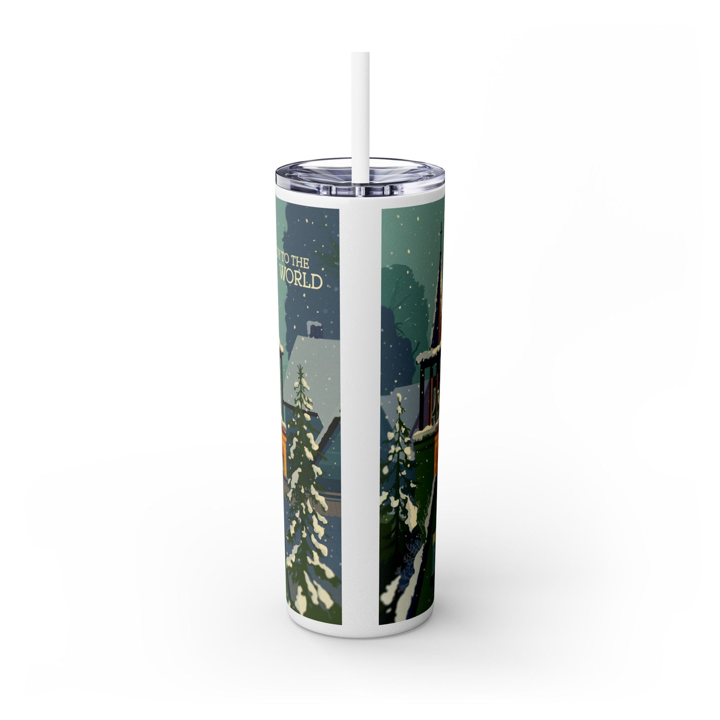 Skinny Tumbler with Straw, 20oz - StyleMZ