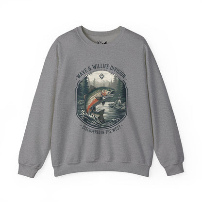 Discovered in the west Unisex Heavy Blend™ Crewneck Sweatshirt - StyleMZ