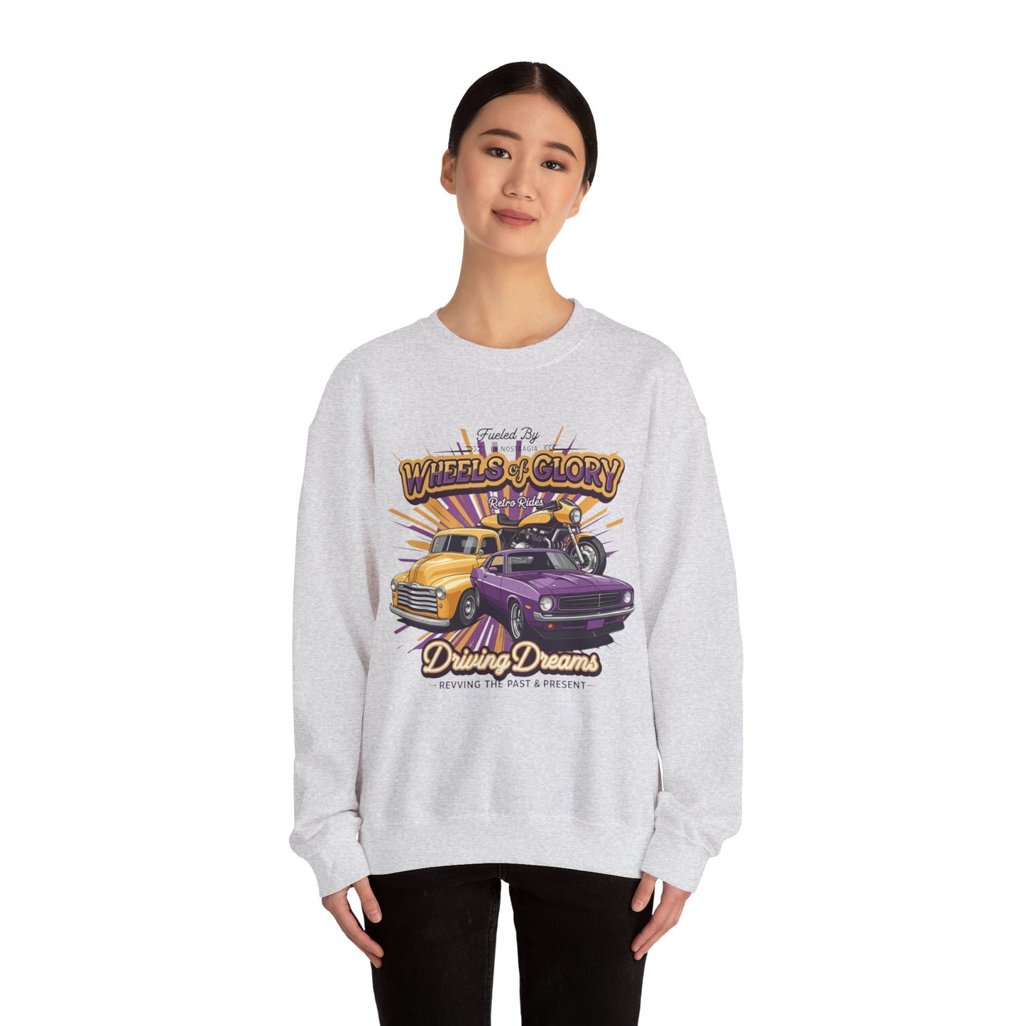 WHEELS OF GLORY Unisex Heavy Blend™ Crewneck Sweatshirt - StyleMZ