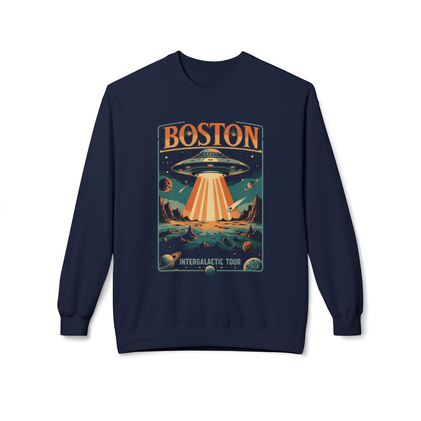 Boston Unisex Midweight Softstyle Fleece Crewneck Sweatshirt - StyleMZ