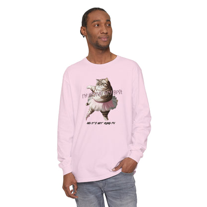 Korea -  It's not kung fu Unisex Garment-dyed Long Sleeve T-Shirt  - StyleMZ