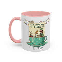 Korea -  It is always time for tea Accent Coffee Mug (11, 15oz)  - StyleMZ