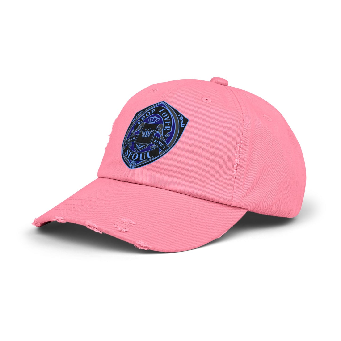 Korea -  K-POP LOVER Unisex Distressed Cap  - StyleMZ