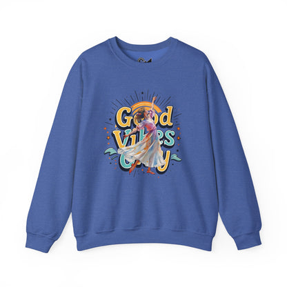 Good vibes only Unisex Heavy Blend™ Crewneck Sweatshirt - StyleMZ