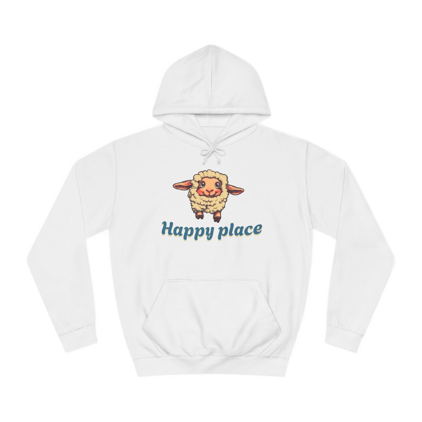 Korea -  Happy place Unisex College Hoodie  - StyleMZ