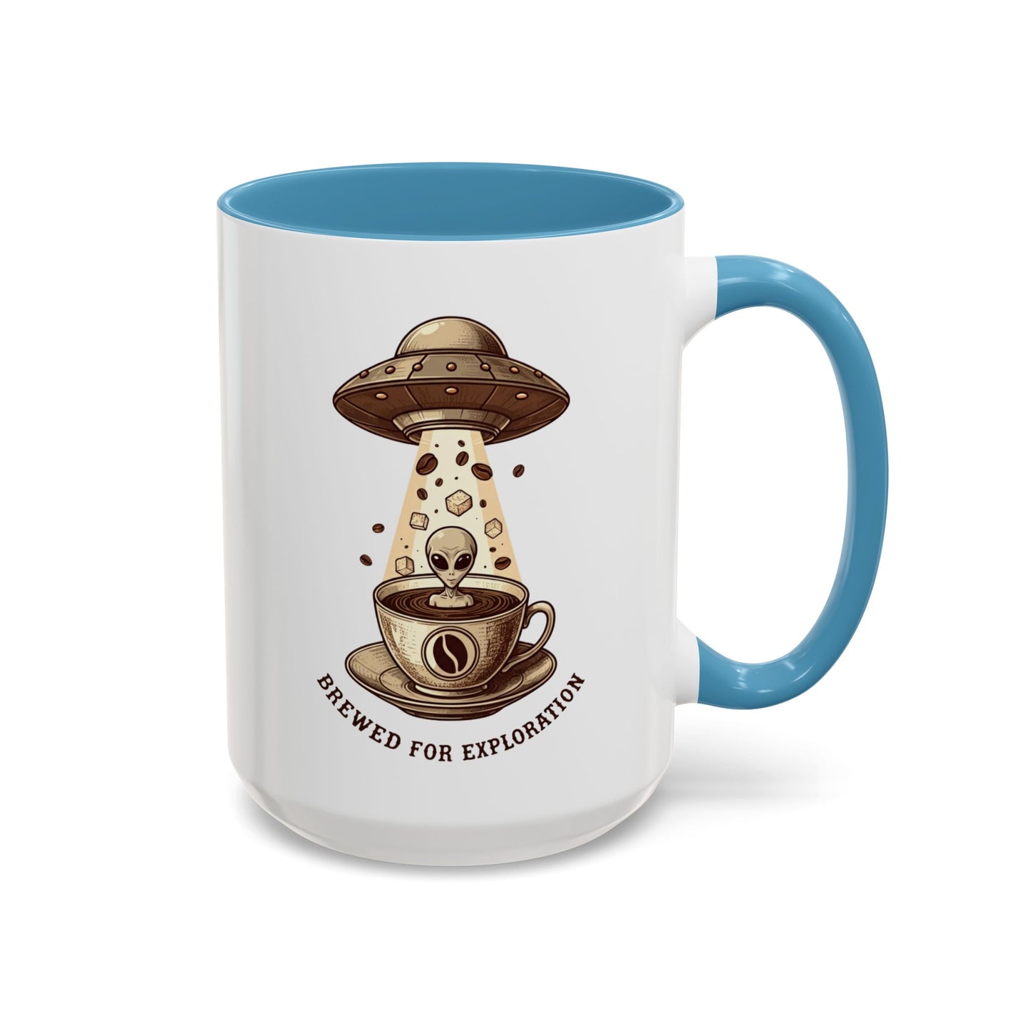 Brewed for exploration Accent Coffee Mug (11, 15oz) - StyleMZ - Stylemz