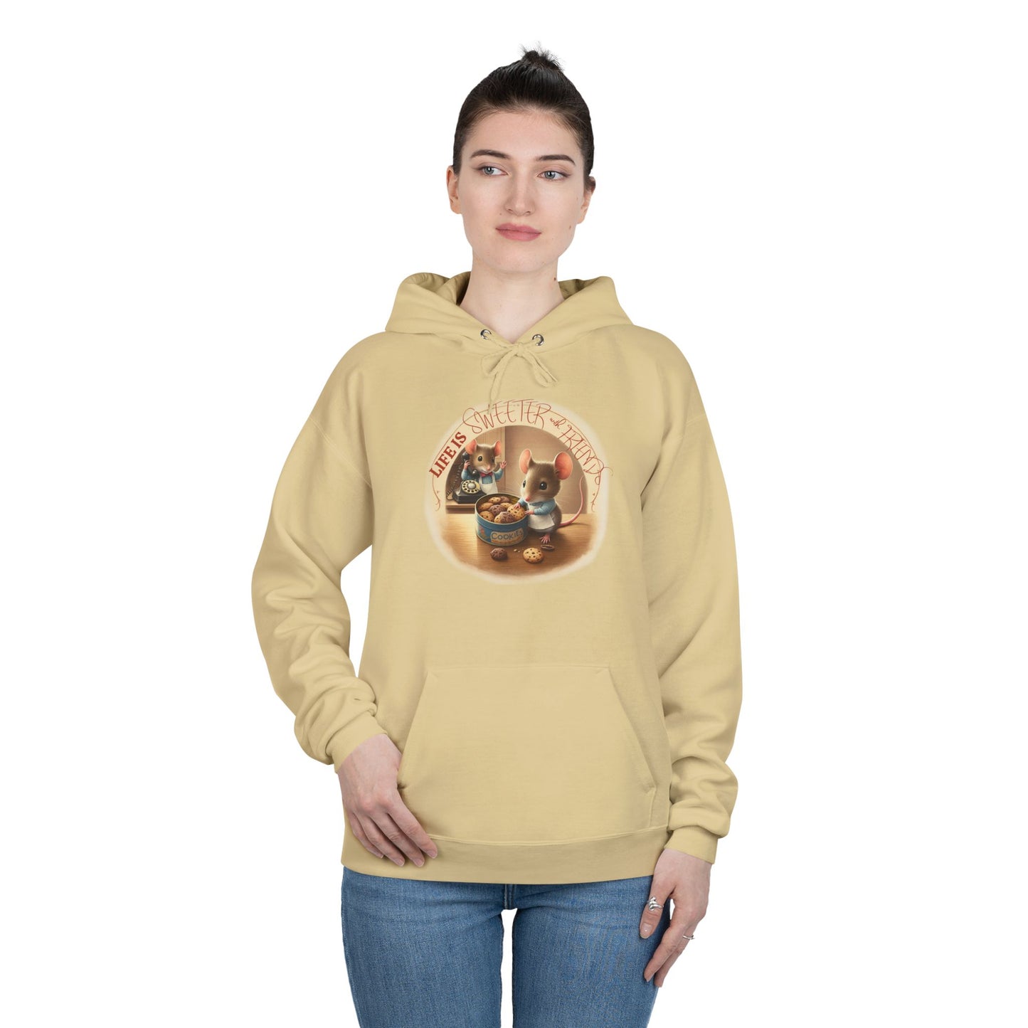 Life is sweeter with friends Unisex EcoSmart® Pullover Hoodie Sweatshirt - StyleMZ