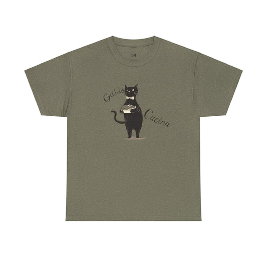 Gatto e Cucina Unisex Heavy Cotton Tee - Stylemz