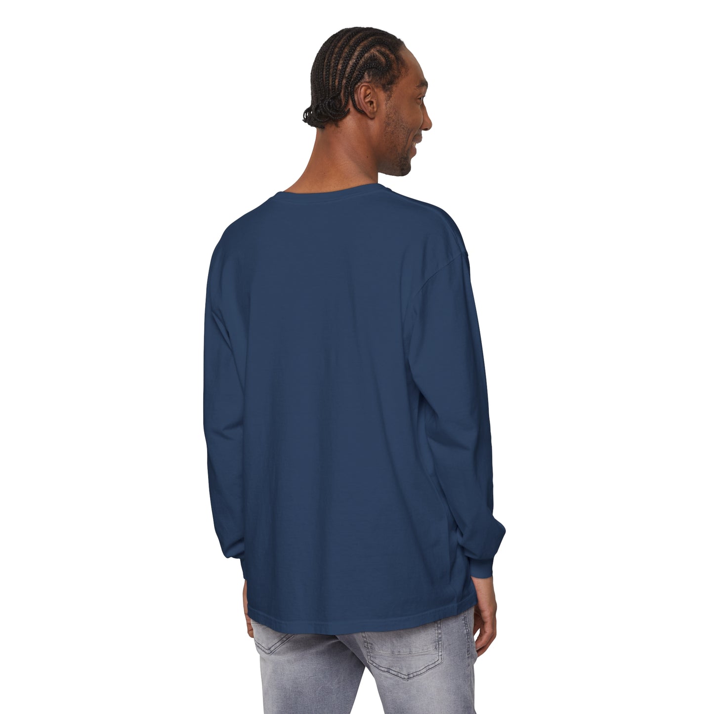 Korea -  Driving Unisex Garment-dyed Long Sleeve T-Shirt  - StyleMZ