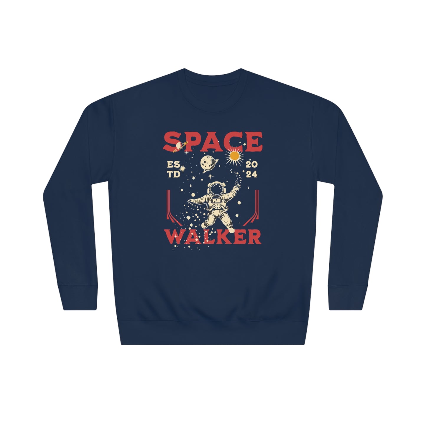 Korea -  Space Walker Unisex Crew Sweatshirt  - StyleMZ