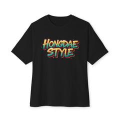 Korea -  Hongdae style Unisex Oversized Boxy Tee  - StyleMZ